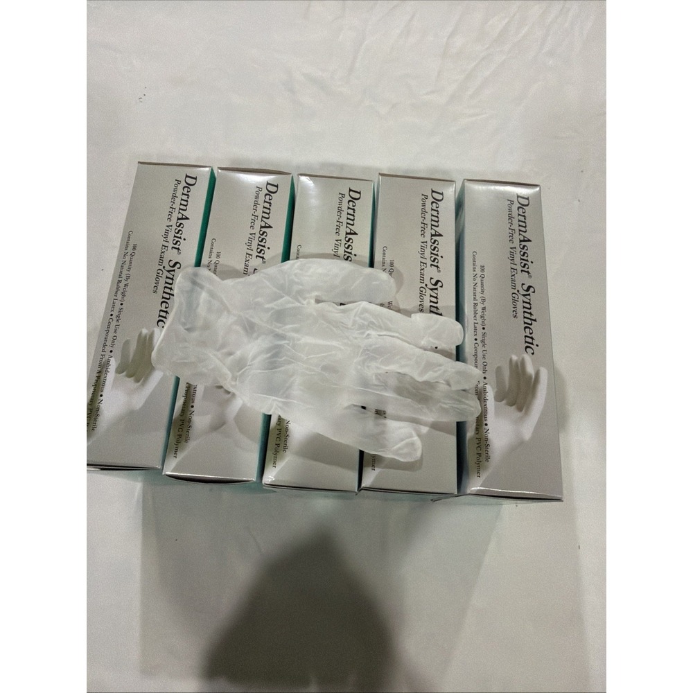 500‎ Small Powder Free Disposable Gloves. Lot Of 5 Boxes Of 100